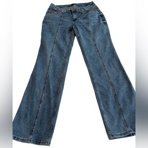 Flamingals. NWOT. Stylish Blue Flare Women's Jeans. Never worn.